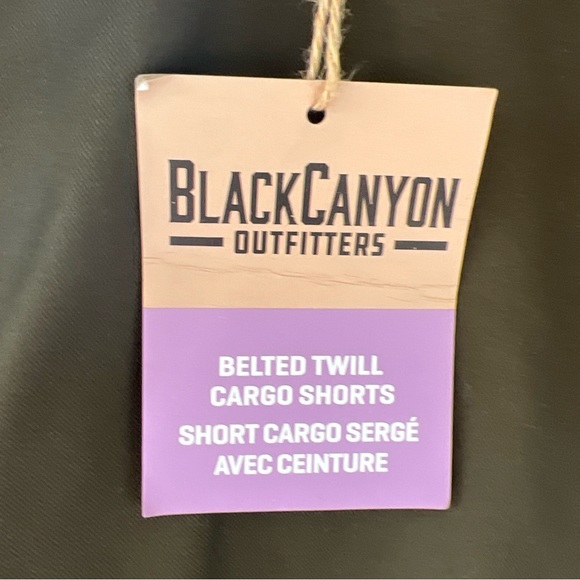 NWT Black Canyon Outfitters Olive Belted Cargo Shorts Men's Size 40” x 13” - Picture 2 of 12